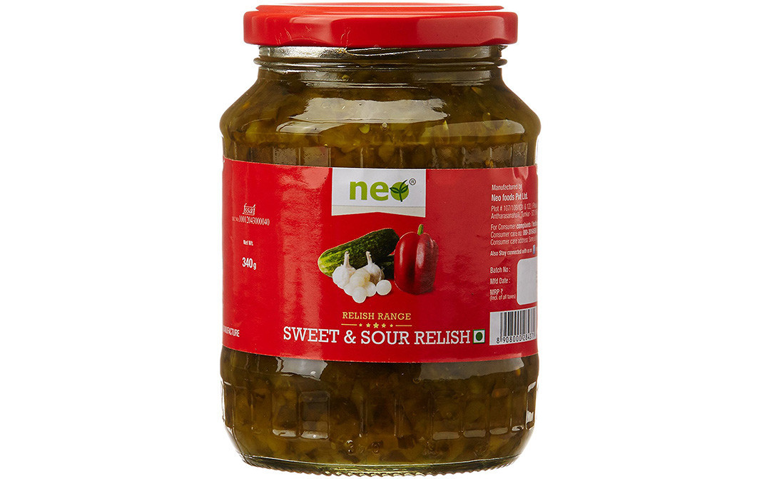 Neo Sweet & Sour Relish    Glass Jar  340 grams